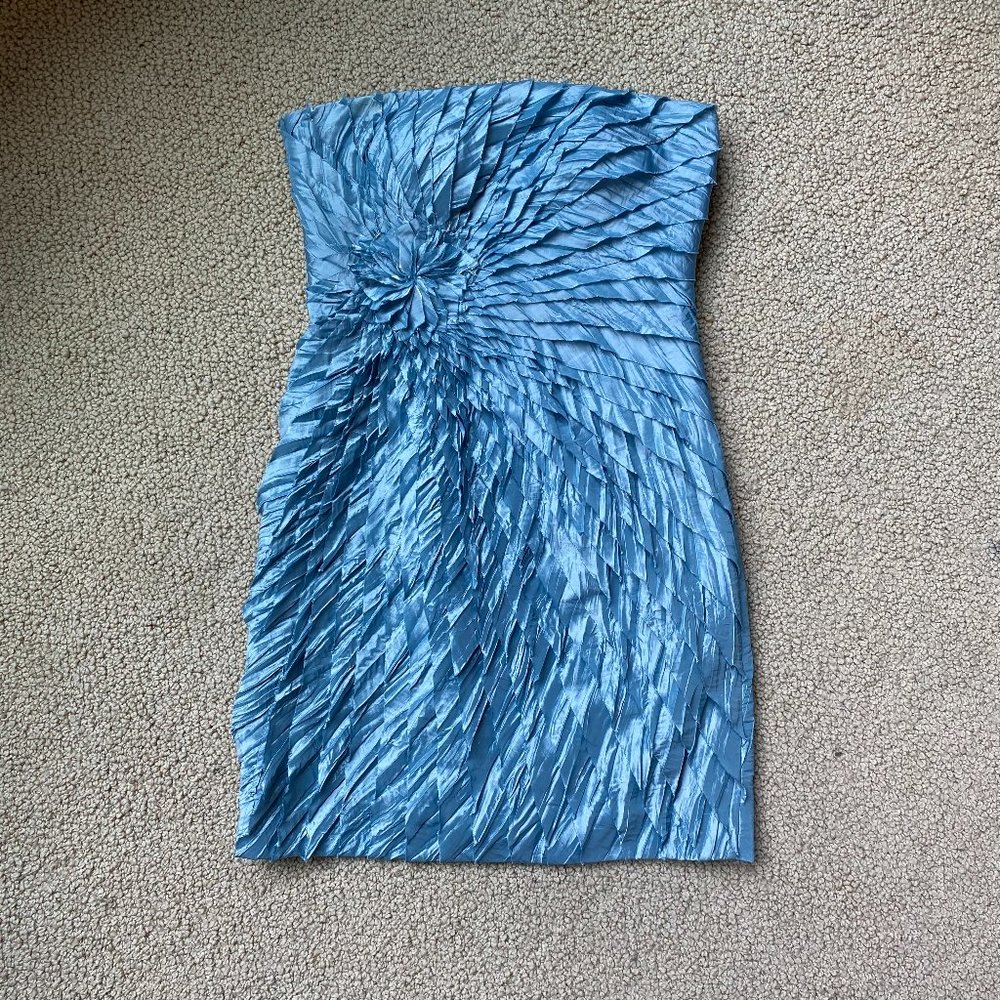 Light Blue strapless dress